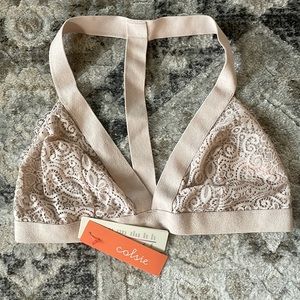 Brand New with Tags Pink Lace Racer Back Bralette